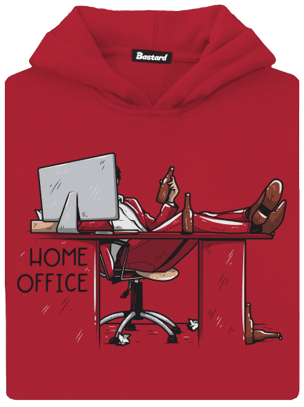 Home Office dětská mikina klokanka Fire Red