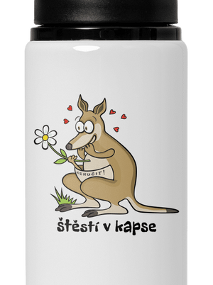 Štěstí v kapse lahev na vodu White