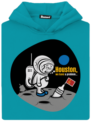 Máme problém dětská mikina klokanka Hawaiian Blue