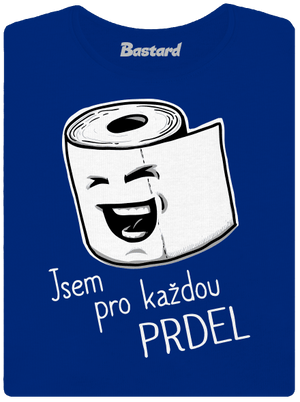 Prdel dámské tričko s lemem Royal Blue Mal