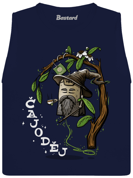Čajoděj dámské tílko volné Navy