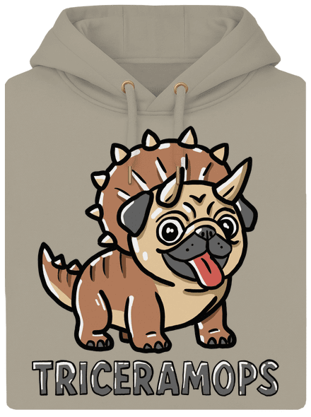 Triceramops unisex mikina premium Pastel Macchiato