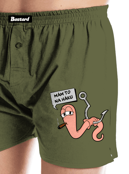 Na háku pánské trenky Khaki