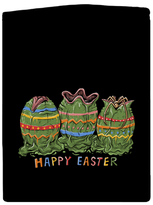 Happy Easter pánská mikina na zip Black