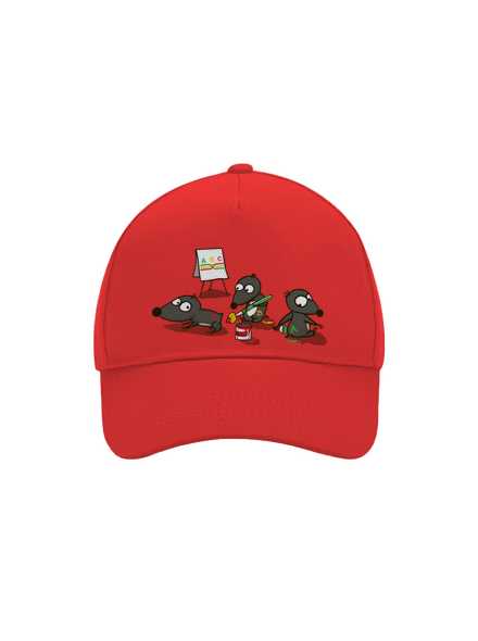 Pražský krtek kšiltovka baseballka Classic Red