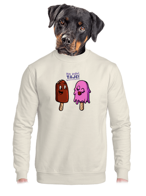 unisex mikina bez kapuce