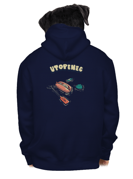 Utopenec pánská mikina na zip Navy