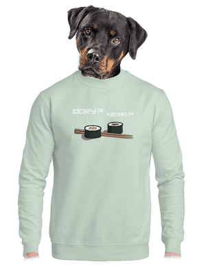 unisex mikina bez kapuce
