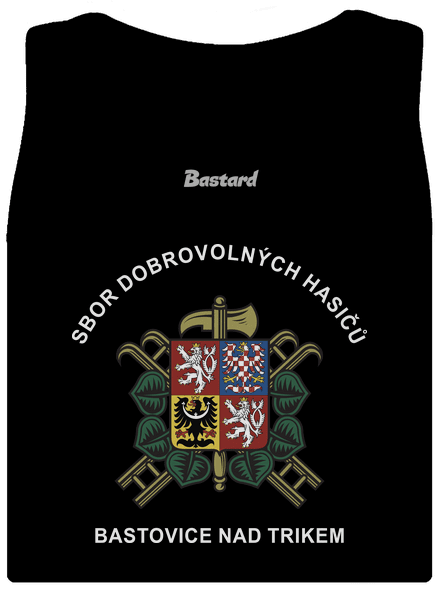 Sbor dobrovolných hasičů s vlastním erbem obce dámské tílko klasické Black