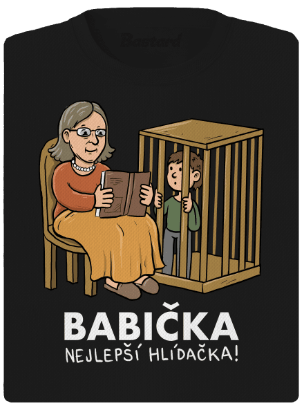 Babička hlídačka dámské sportovní tričko Black