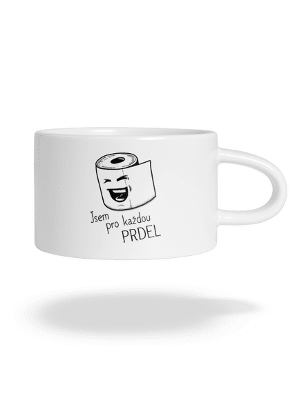Prdel hrnek makronka White
