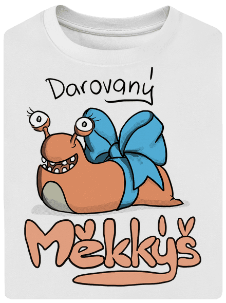 Darovaný měkkýš unisex tričko oversized White