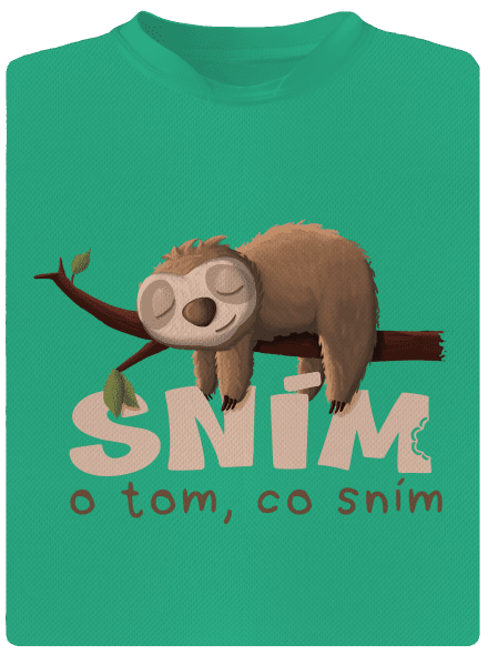 Sním o tom, co sním pánské sportovní tričko Mint Mal