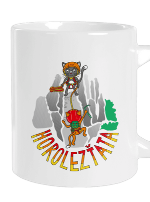 Horolezťata velký hrnek White