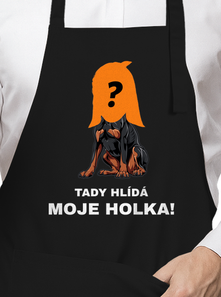 Tady hlídám já zástěra Black