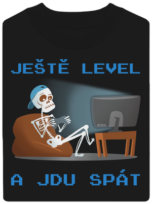 Ještě level unisex mikina bez kapuce Black