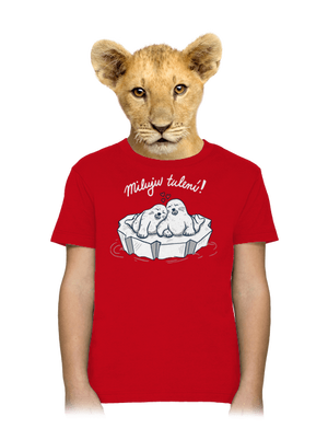Miluju tulení dětské tričko Red