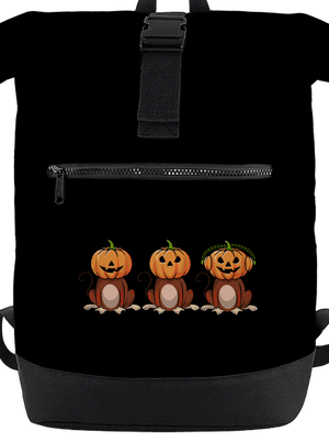 Halloween opičky batoh Black