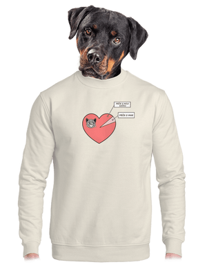 unisex mikina bez kapuce