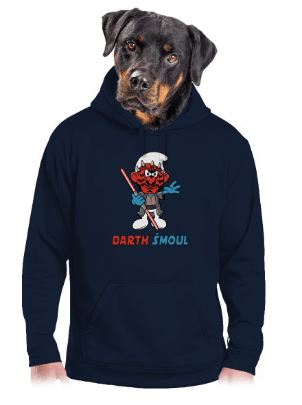 Darth Šmoul pánská mikina klokanka Navy