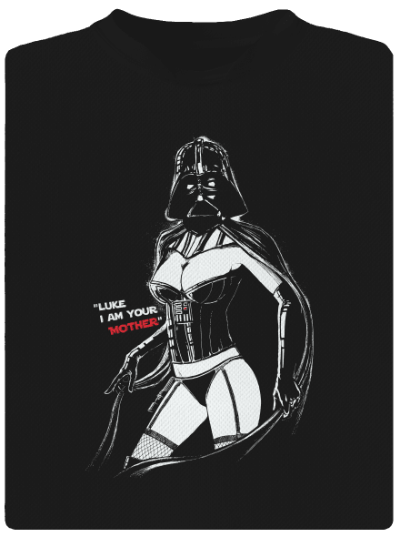 Mrs. Vader pánské sportovní tričko Black