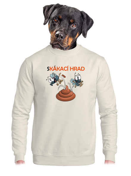 Skákací hrad unisex mikina bez kapuce Off White