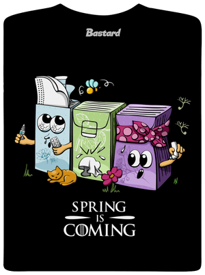 Spring is coming pánské dlouhý rukáv Black