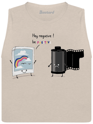 Buď pozitivní dámské tílko volné Heather Peach