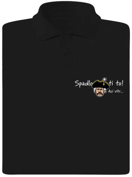 Spadlo ti to pánská polokošile Black