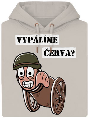 Vypálíme červa? unisex mikina premium Pastel Macchiato