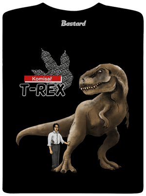 Komisař T-Rex pánské dlouhý rukáv Black