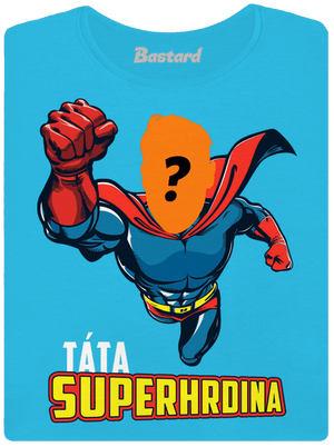 Táta superhrdina dámské tričko Blue Atol