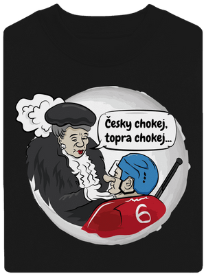 Český hokej unisex mikina bez kapuce Black