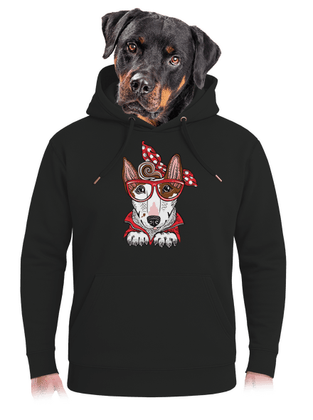 Bullteriér mama unisex mikina premium Dark Black