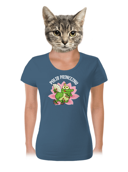 Polib princeznu a prince dámské tričko Denim