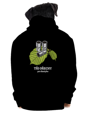 Tři ořechy pro... pánská mikina na zip Black