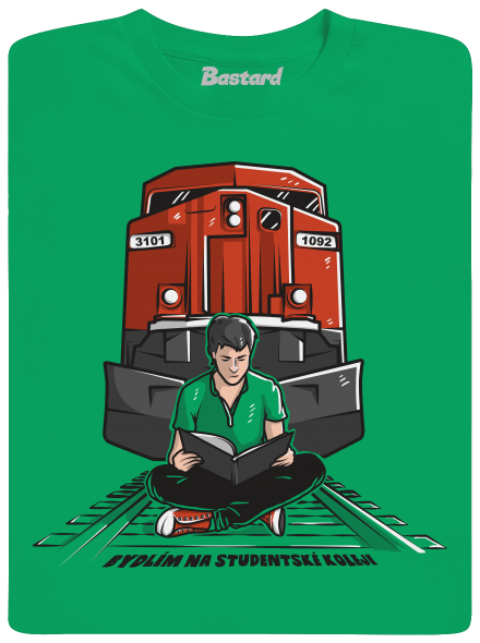 Studentská kolej pánské tričko Kelly Green