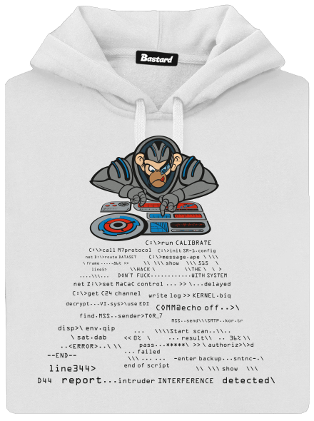 Coder ape dámská mikina klokanka White