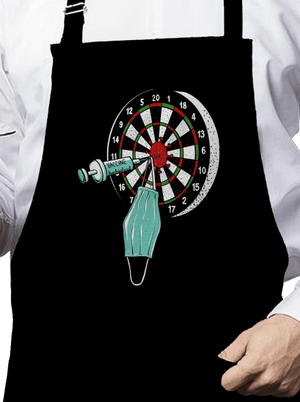 Zásah zástěra Black