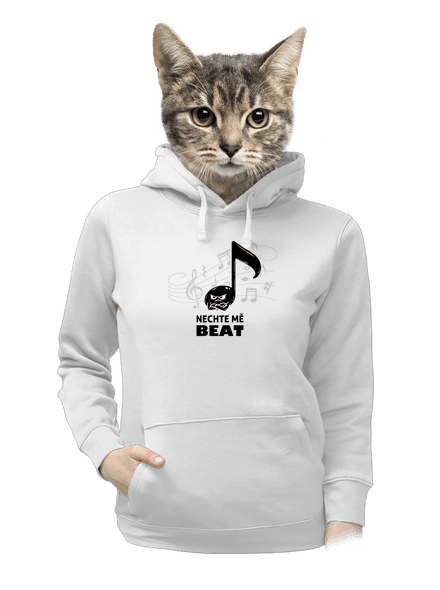 Nechte mě beat dámská mikina klokanka White