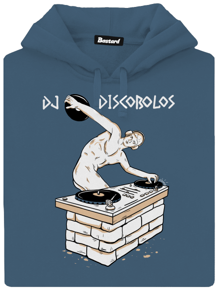 DJ Discobolos dámská mikina klokanka Denim