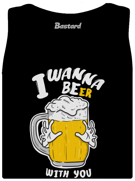 I wanna beer dámské tílko klasické Black