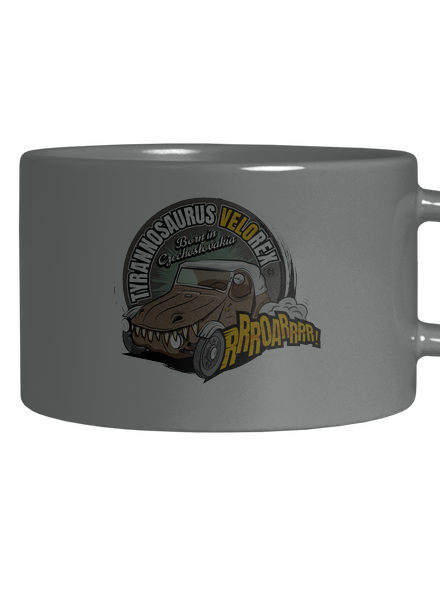 Tyrannosaurus Velorex hrnek makronka Grey Macaron