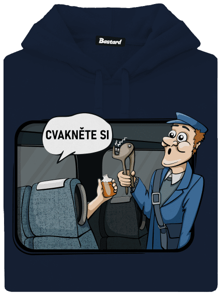 Cvakněte si pánská mikina klokanka Navy