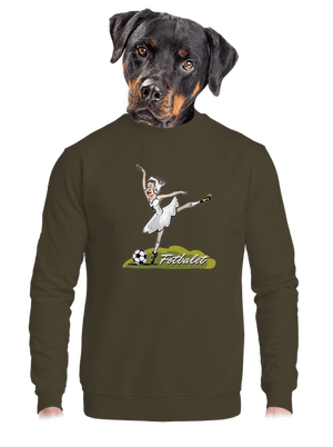 Fotbalet unisex mikina bez kapuce Urban Khaki