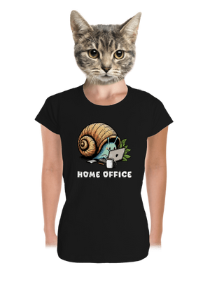 Šnekův home office dámské tričko premium Black