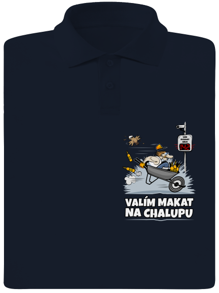 Valím na chalupu pánská polokošile Navy Mal
