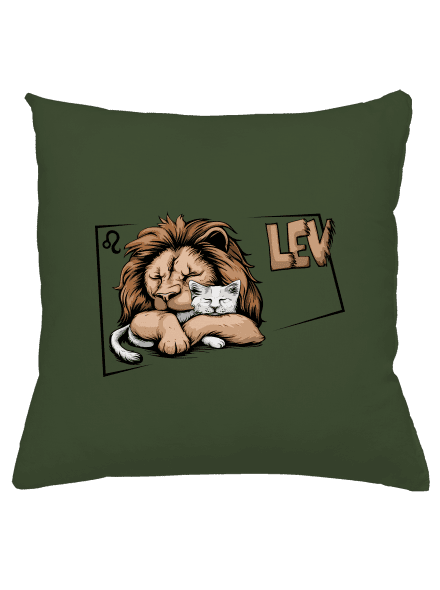 Kočičí horoskop: Lev  polštář Olive Green