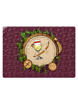 Vinný horoskop: Střelec puzzle White