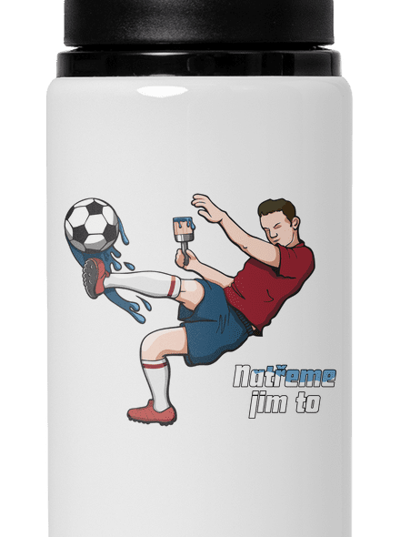 Natřeme jim to - Fotbal lahev na vodu White